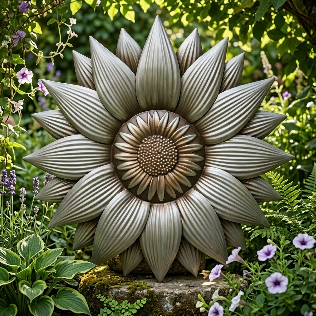 Bloom Metal Wall Art, Farmhouse Decor For Sunflower Enthusiasts