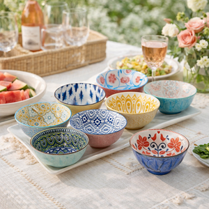 Marakesh Porcelain Patterned Bowls